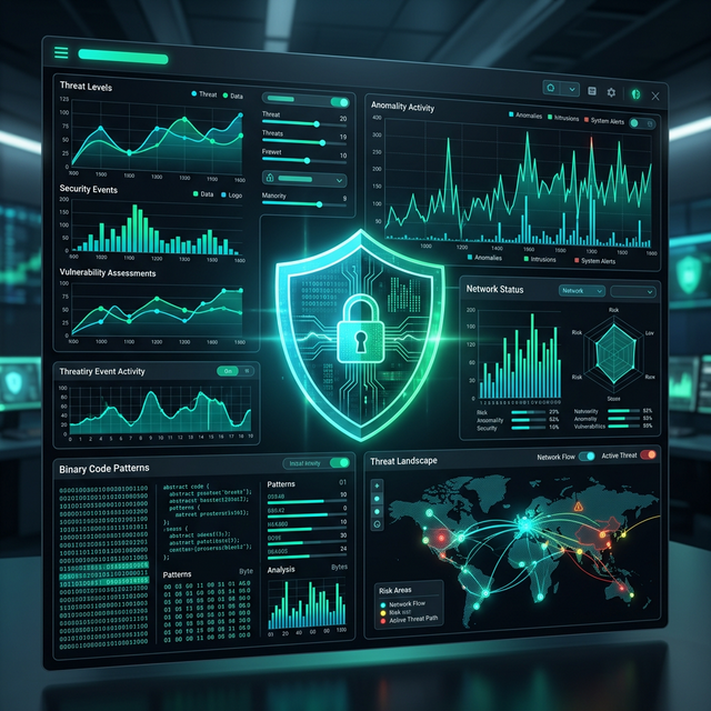 Cybersecurity audit dashboard — Vision Security audits.